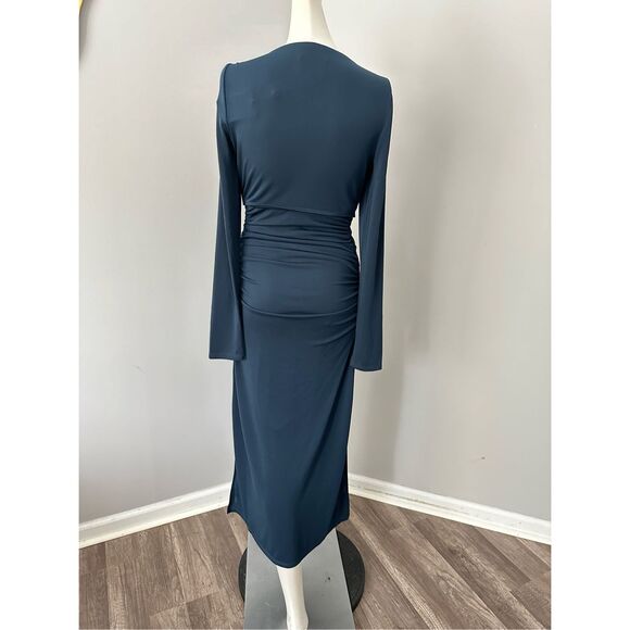 Cinq à Sept Brenna Jersey Tie Midi-Dress US 6 $395 - Picture 9 of 11